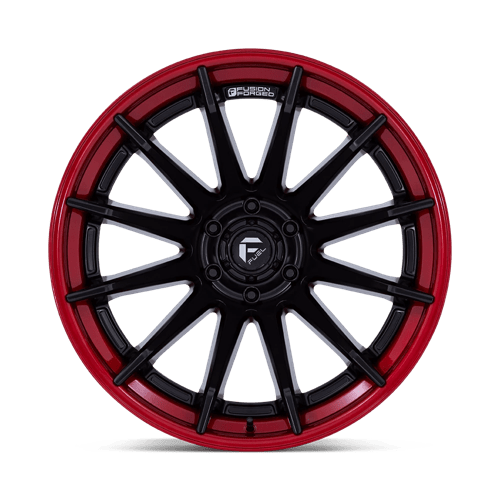 Fuel 1PC | FC403 BURN | 24.0x12.00 | 6X135 | -44 | MATTE BLACK W/ CANDY RED LIP