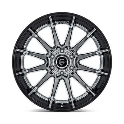 Fuel 1PC | FC403 BURN | 20.0x10.00 | 6X139.7 | -18 | CHROME W/ GLOSS BLACK LIP