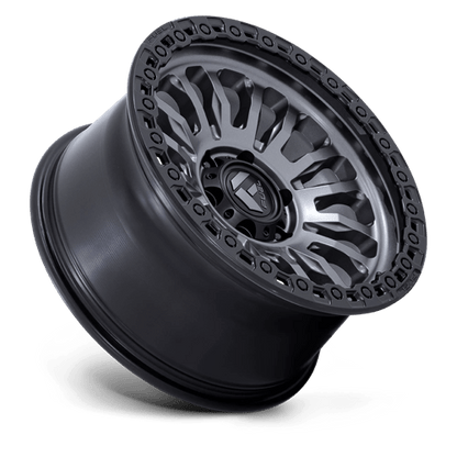 Fuel 1PC | FC857 RINCON | 20.0x10.00 | 8X165.1 | -18 | MATTE GUNMETAL W/ M-BLACK LIP