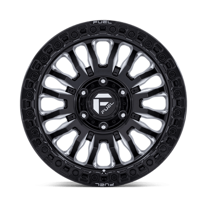 Fuel 1PC | FC857 RINCON | 17.0x9.00 | 5X139.7 | -12 | GLOSS BLACK MILLED