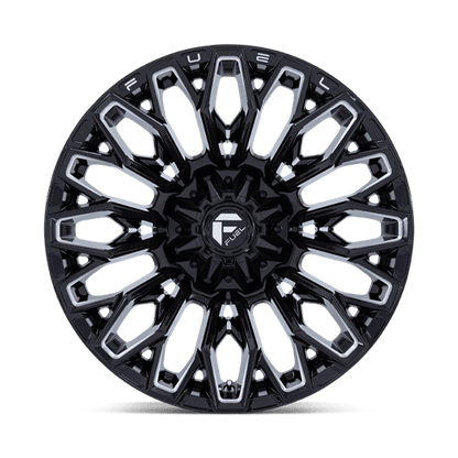 Fuel 1PC | FC865 STRIKE | 22.0x10.00 | 5X114.3/5X127 | -18 | GLOSS BLACK MILLED