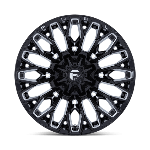 Fuel 1PC | FC865 STRIKE | 20.0x10.00 | 8X180 | -18 | GLOSS BLACK MILLED