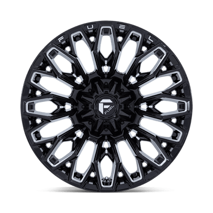 Fuel 1PC | FC865 STRIKE | 20.0x10.00 | 8X180 | -18 | GLOSS BLACK MILLED