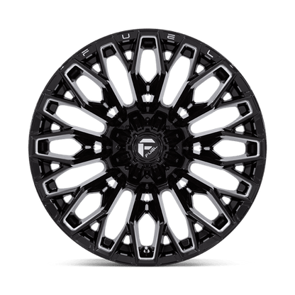 Fuel 1PC | FC865 STRIKE | 22.0x12.00 | 5X127/5X135 | -44 | GLOSS BLACK MILLED