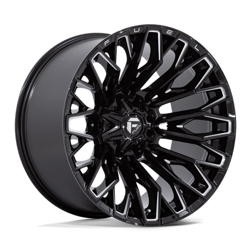 Fuel 1PC | FC865 STRIKE | 22.0x12.00 | 8X170 | -44 | GLOSS BLACK MILLED