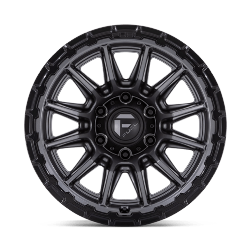 Fuel 1PC | FC866 PISTON | 22.0x10.00 | 6X139.7 | -18 | MATTE GUNMETAL GLOSS BLACK LIP