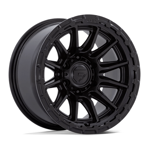 Fuel 1PC | FC866 PISTON | 22.0x10.00 | 5X127 | -18 | BLACKOUT W/ GLOSS BLACK LIP