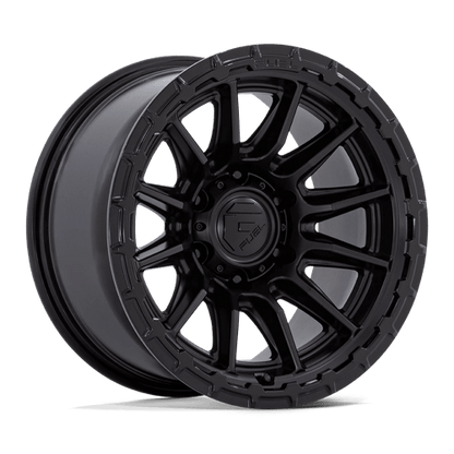 Fuel 1PC | FC866 PISTON | 17.0x9.00 | 5X127 | 1 | BLACKOUT W/ GLOSS BLACK LIP