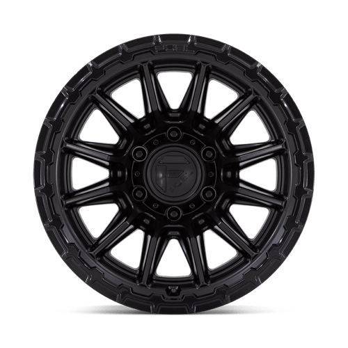 Fuel 1PC | FC866 PISTON | 20.0x10.00 | 6X135 | -18 | BLACKOUT W/ GLOSS BLACK LIP