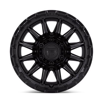 Fuel 1PC | FC866 PISTON | 20.0x10.00 | 6X135 | -18 | BLACKOUT W/ GLOSS BLACK LIP