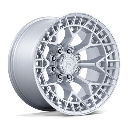 Fuel 1PC | FC873 CHARGER | 22.0x12.00 | 8X165.1 | -44 | GLOSS SILVER W/ MACHINED FACE