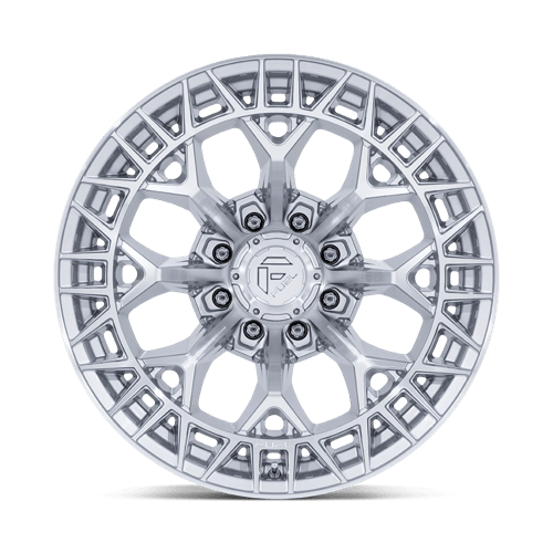 Fuel 1PC | FC873 CHARGER | 22.0x12.00 | 8X165.1 | -44 | GLOSS SILVER W/ MACHINED FACE