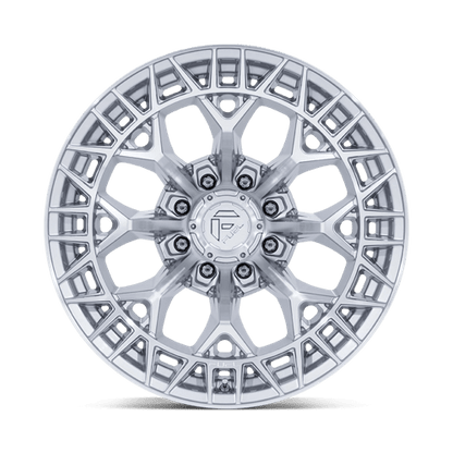 Fuel 1PC | FC873 CHARGER | 22.0x12.00 | 8X180 | -44 | GLOSS SILVER W/ MACHINED FACE