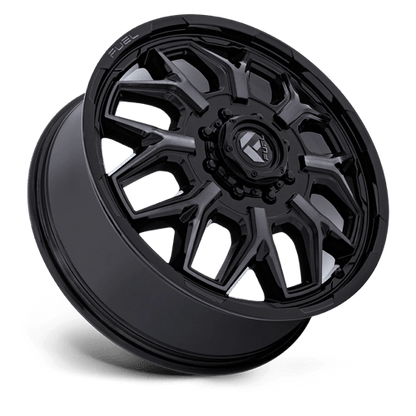 Fuel 1PC | D875 FLUX DUALLY | 20.0x8.25 | 8X170 | 104 | GLOSS BLACK BRUSH FC GRAY DDDT