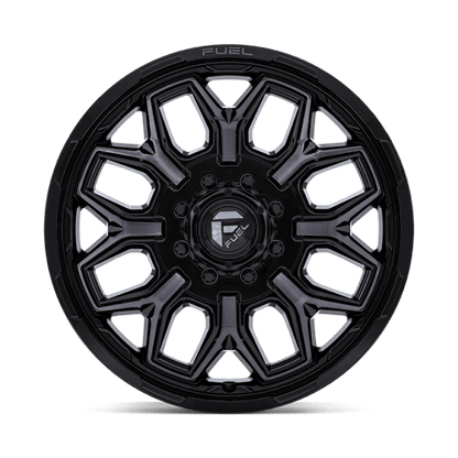 Fuel 1PC | D875 FLUX DUALLY | 20.0x8.25 | 8X170 | -201 | GLOSS BLACK BRUSH FC GRAY DDDT