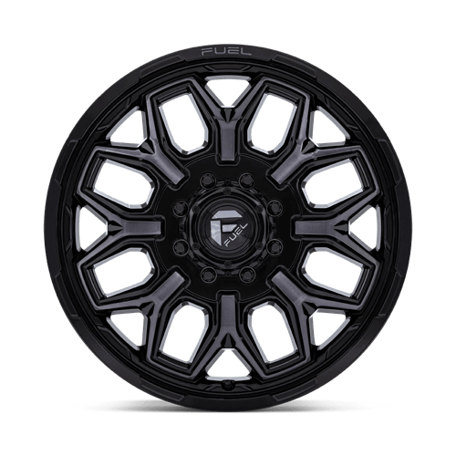 Fuel 1PC | D875 FLUX DUALLY | 20.0x8.25 | 8X165.1 | -201 | GLOSS BLACK BRUSH FC GRAY DDDT