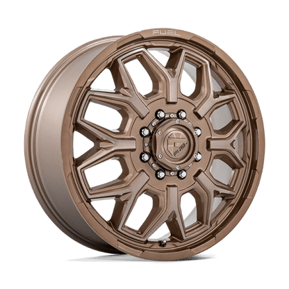 Fuel 1PC | D876 FLUX DUALLY | 22.0x8.25 | 8X165.1 | 104 | PLATINUM BRONZE