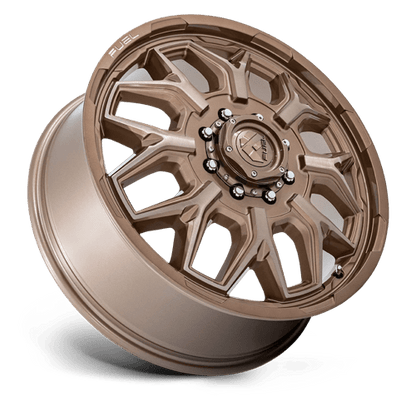 Fuel 1PC | D876 FLUX DUALLY | 22.0x8.25 | 8X165.1 | 104 | PLATINUM BRONZE