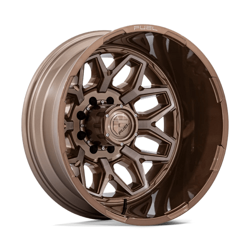 Fuel 1PC | D876 FLUX DUALLY | 22.0x8.25 | 8X165.1 | -240 | PLATINUM BRONZE