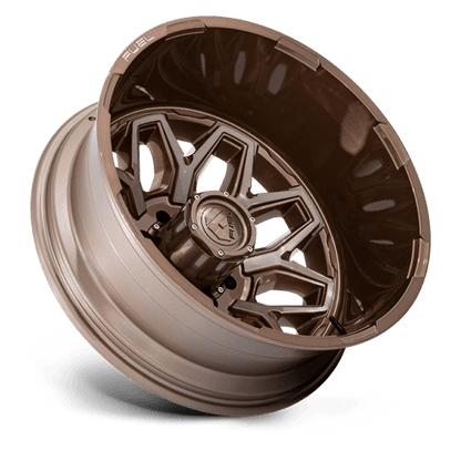 Fuel 1PC | D876 FLUX DUALLY | 22.0x8.25 | 8X165.1 | -240 | PLATINUM BRONZE