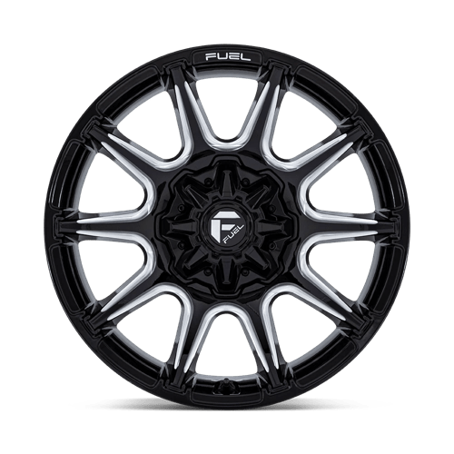 Fuel 1PC | FC880 SUPER C | 20.0x9.00 | 8X165.1 | 1 | GLOSS BLACK MILLED