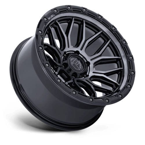 Fuel 1PC | FC881 SURGE | 17.0x9.00 | 5X127 | 1 | GLOSS BLACK MACHINED W/ GTCC