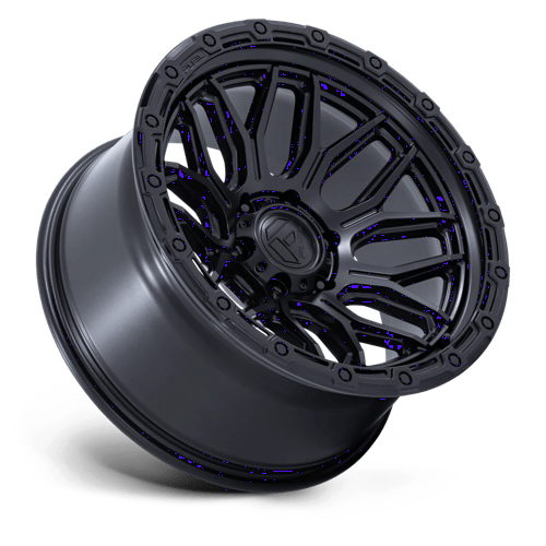 Fuel 1PC | FC881 SURGE | 20.0x10.00 | 8X165.1 | -18 | MATTE BLACK W/ GLOSS BLACK LIP