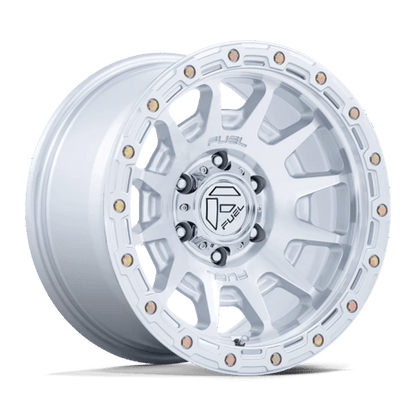 Fuel 1PC | FC884 FORTRESS | 18.0x9.00 | 6X120 | 1 | GLOSS SILVER W/ MACHINED FACE