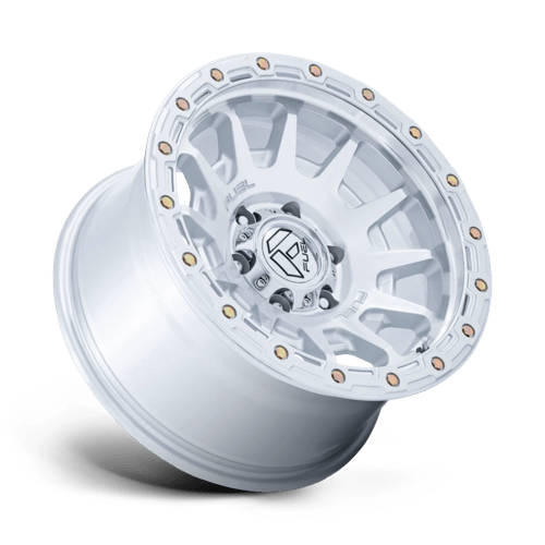Fuel 1PC | FC884 FORTRESS | 18.0x9.00 | 6X120 | 1 | GLOSS SILVER W/ MACHINED FACE