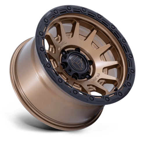 Fuel 1PC | FC884 FORTRESS | 17.0x8.50 | 6X139.7 | 25 | MATTE BRONZE W GLOSS BLACK LIP