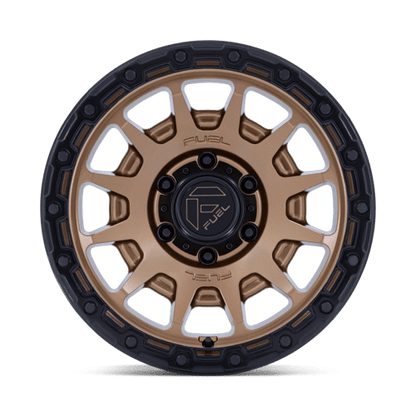 Fuel 1PC | FC884 FORTRESS | 18.0x9.00 | 6X139.7 | 1 | MATTE BRONZE W GLOSS BLACK LIP