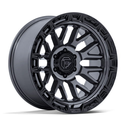 Fuel 1PC | FC890 RAIL | 17.0x9.00 | 6X139.7 | 1 | GLOSS GUNMETAL W/ G-BLK LIP