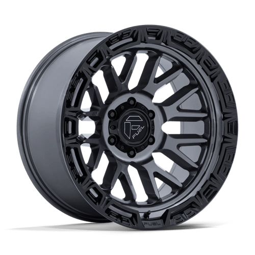 Fuel 1PC | FC890 RAIL | 17.0x9.00 | 5X127 | -12 | GLOSS GUNMETAL W/ G-BLK LIP