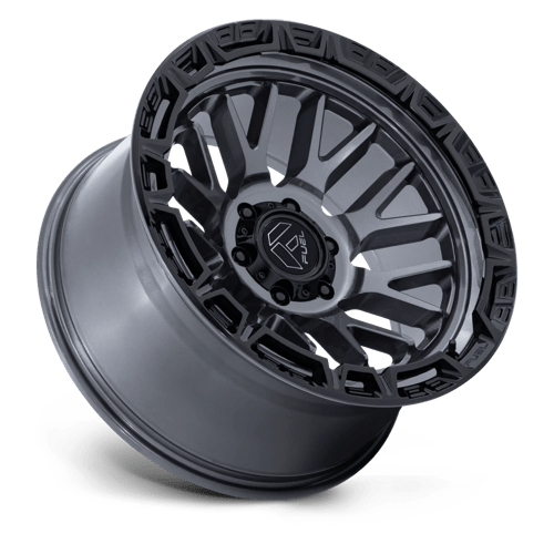 Fuel 1PC | FC890 RAIL | 17.0x9.00 | 5X127 | -12 | GLOSS GUNMETAL W/ G-BLK LIP