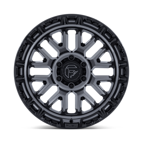 Fuel 1PC | FC890 RAIL | 20.0x10.00 | 5X127 | -18 | GLOSS GUNMETAL W/ G-BLK LIP