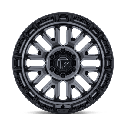 Fuel 1PC | FC890 RAIL | 17.0x9.00 | 6X139.7 | 1 | GLOSS GUNMETAL W/ G-BLK LIP
