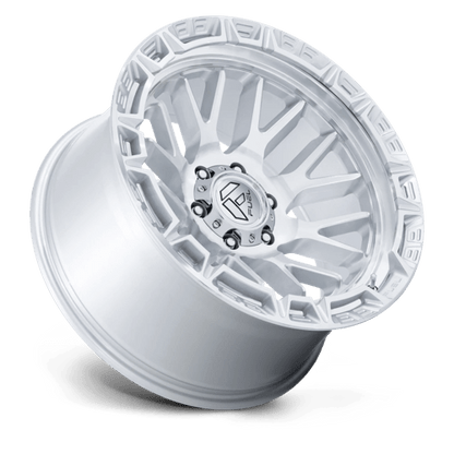 Fuel 1PC | FC890 RAIL | 17.0x9.00 | 6X139.7 | 1 | GLOSS SILVER W/ MACHINED FACE