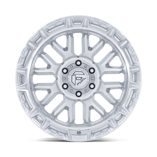 Fuel 1PC | FC890 RAIL | 17.0x9.00 | 6X139.7 | 1 | GLOSS SILVER W/ MACHINED FACE
