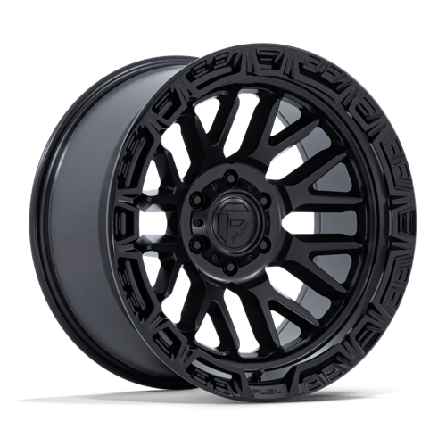 Fuel 1PC | FC890 RAIL | 17.0x9.00 | 6X139.7 | 1 | MATTE BLACK W/ GLOSS BLACK LIP