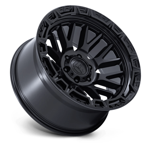 Fuel 1PC | FC890 RAIL | 17.0x9.00 | 6X139.7 | 1 | MATTE BLACK W/ GLOSS BLACK LIP