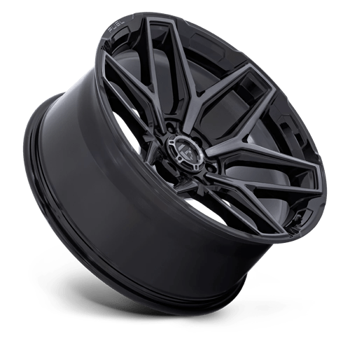 Fuel 1PC | FLUX | 17.0x9.00 | 6X139.7 | -12 | GLOSS BLACK BRUSH FC GRAY DDDT