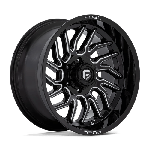 Fuel 1PC | D807 HURRICANE | 20.0x10.00 | 6X139.7 | -18 | GLOSS BLACK MILLED