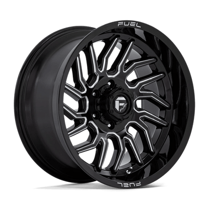 Fuel 1PC | D807 HURRICANE | 20.0x10.00 | 6X139.7 | -18 | GLOSS BLACK MILLED