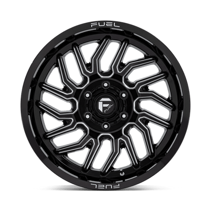 Fuel 1PC | D807 HURRICANE | 20.0x10.00 | 6X139.7 | -18 | GLOSS BLACK MILLED
