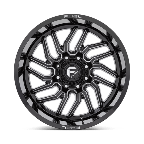 Fuel 1PC | D807 HURRICANE | 20.0x9.00 | 5X150 | 20 | GLOSS BLACK MILLED