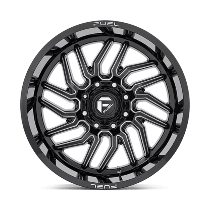 Fuel 1PC | D807 HURRICANE | 20.0x9.00 | 5X150 | 20 | GLOSS BLACK MILLED