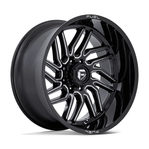 Fuel 1PC | D807 HURRICANE | 24.0x12.00 | 8X165.1 | -44 | GLOSS BLACK MILLED