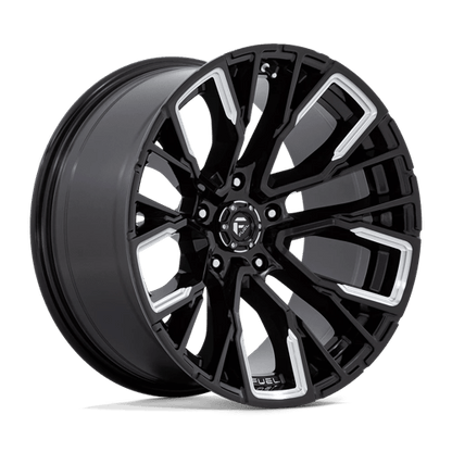 Fuel 1PC | D849 REBAR | 20.0x10.00 | 5X127 | -18 | GLOSS BLACK MILLED