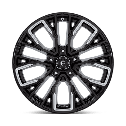 Fuel 1PC | D849 REBAR | 20.0x10.00 | 5X127 | -18 | GLOSS BLACK MILLED