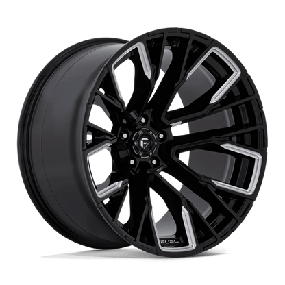 Fuel 1PC | D849 REBAR | 22.0x12.00 | 5X139.7 | -44 | GLOSS BLACK MILLED